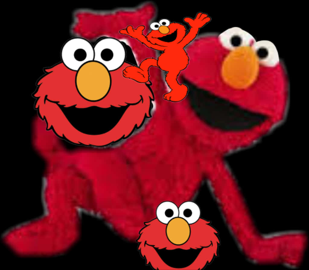 Elmo Collage Fun PNG image