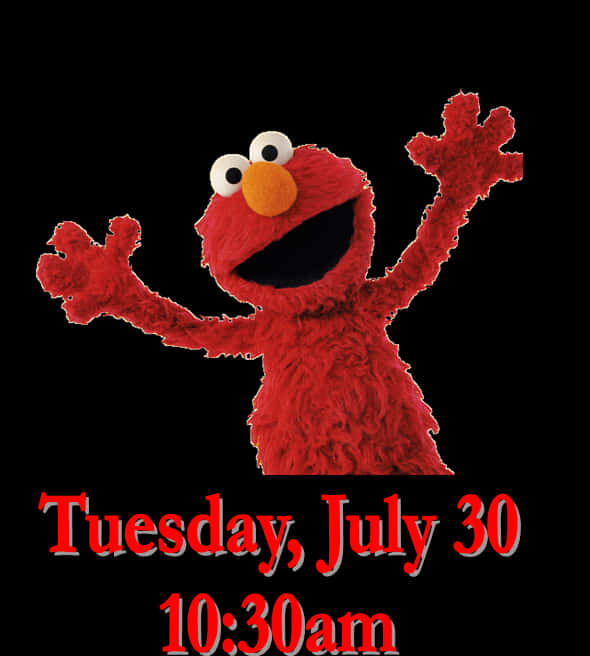 Elmo Event Announcement PNG image