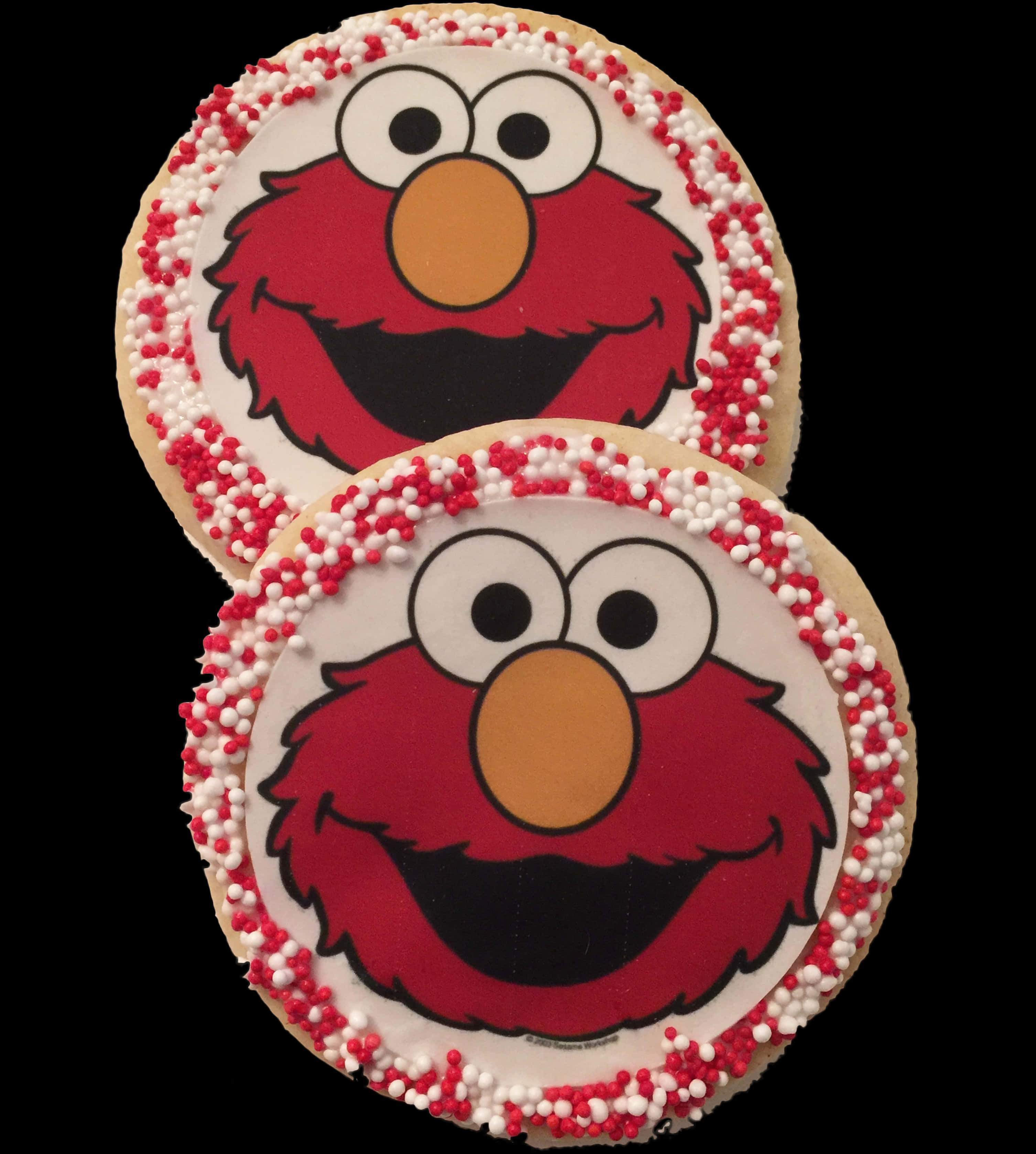 Elmo Face Cookies PNG image