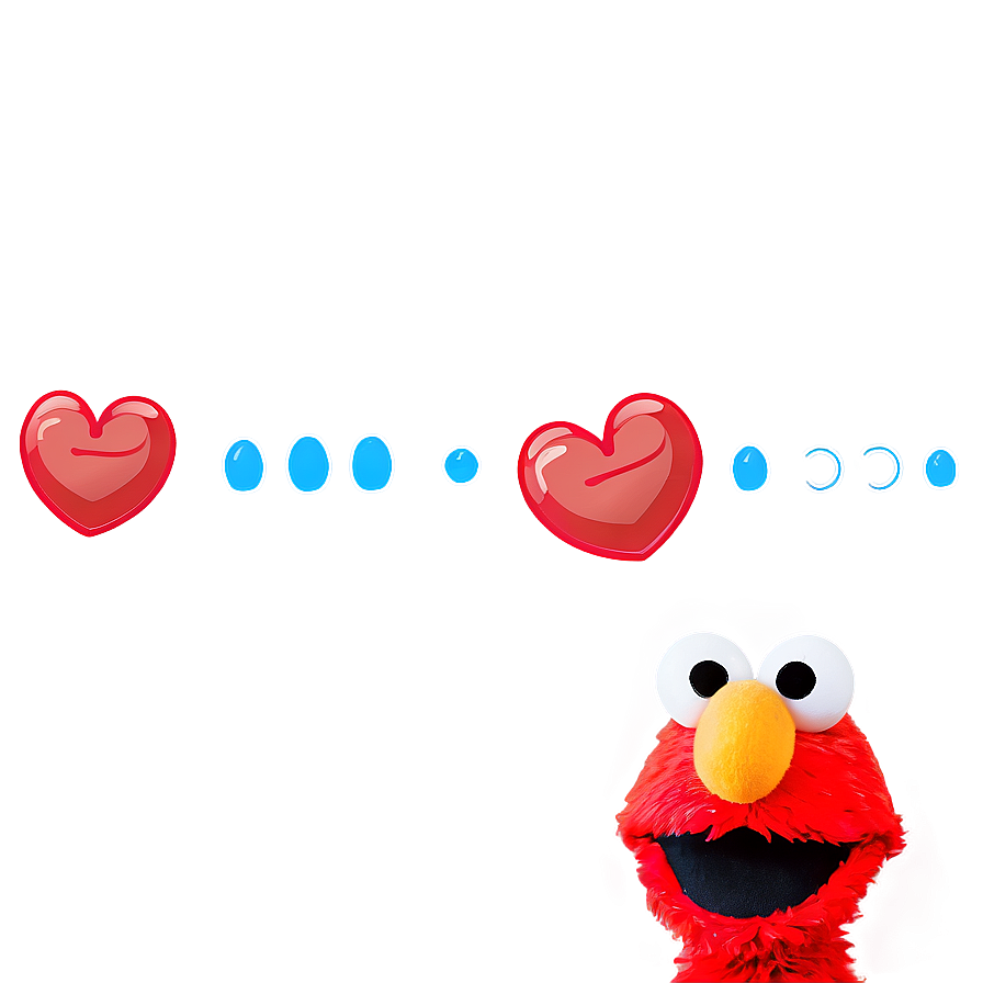 Elmo Face With Heart Eyes Png 27 PNG image