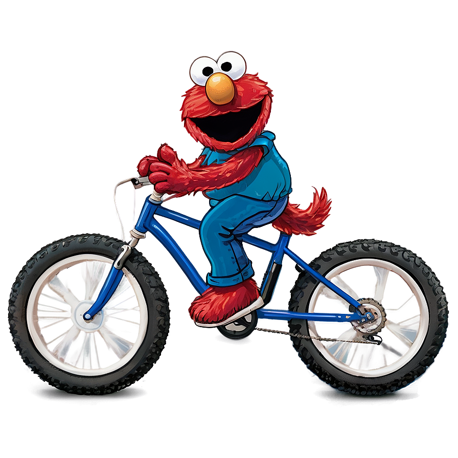 Elmo Riding A Bike Png 4 PNG image
