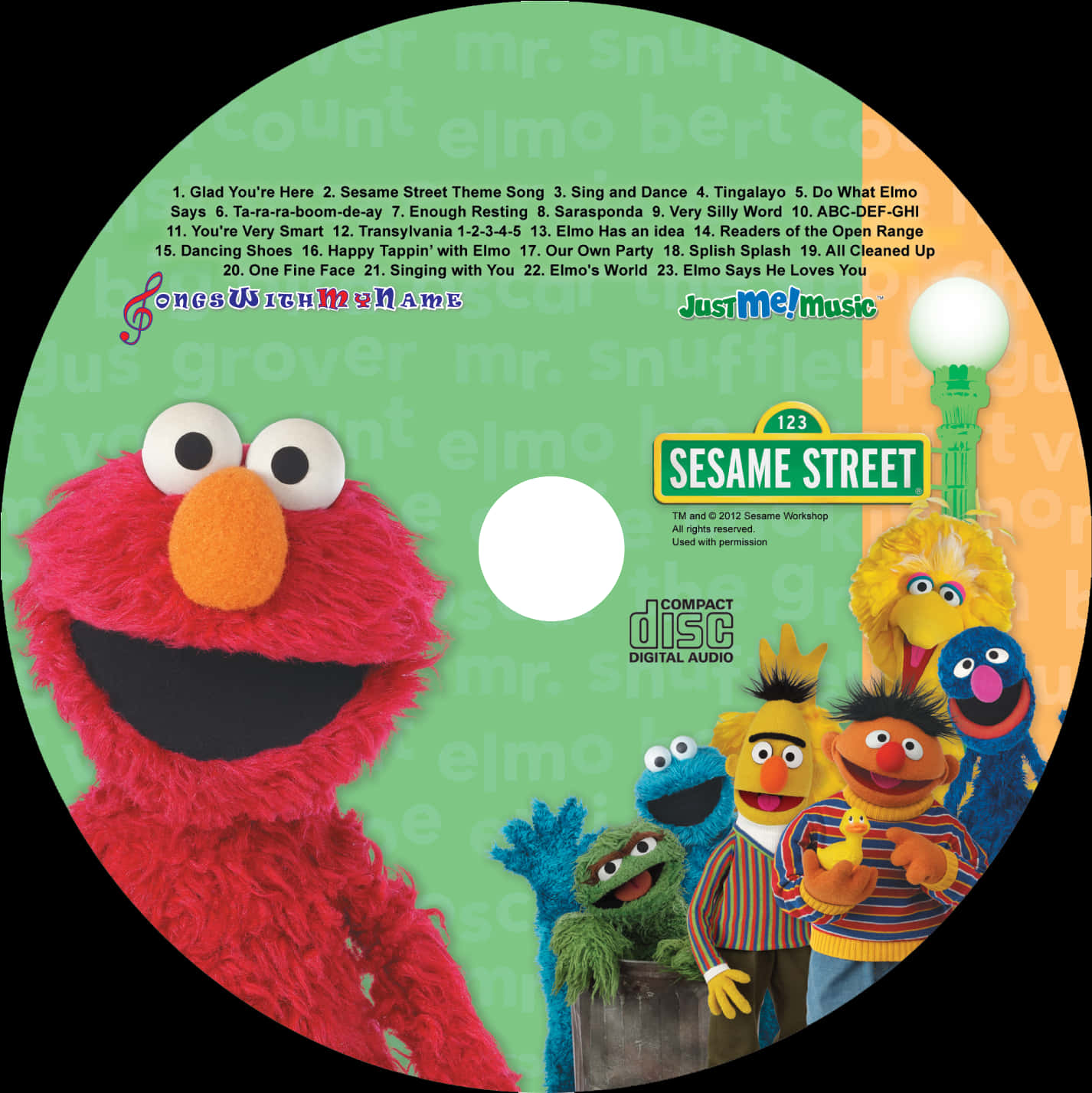 Elmoand Friends Sesame Street C D Cover PNG image