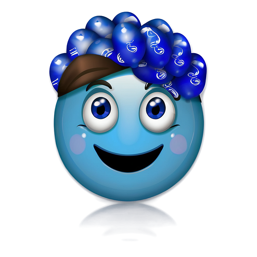 Eloquent Blue Emojis Png Series Lcg70 PNG image