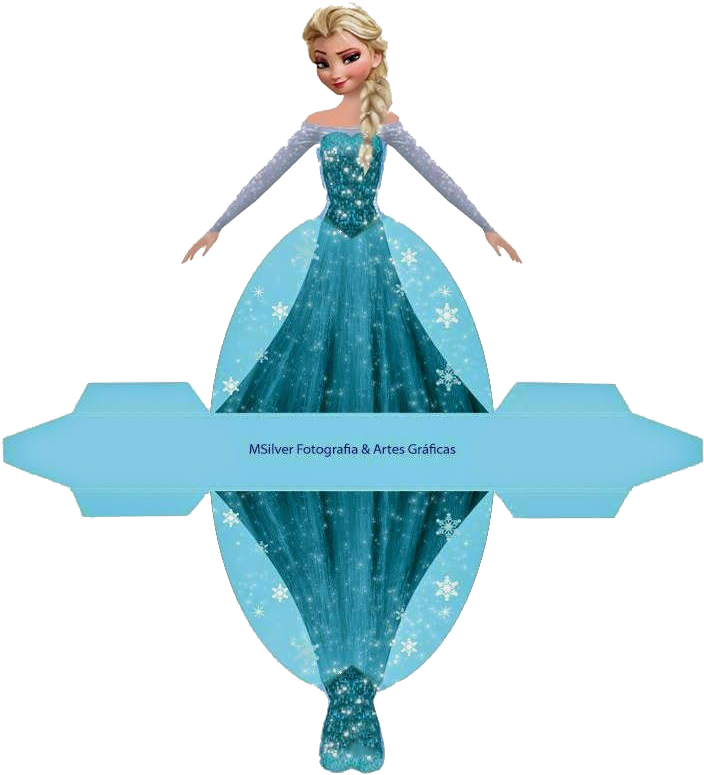 Elsa Frozen Character Cutout PNG image