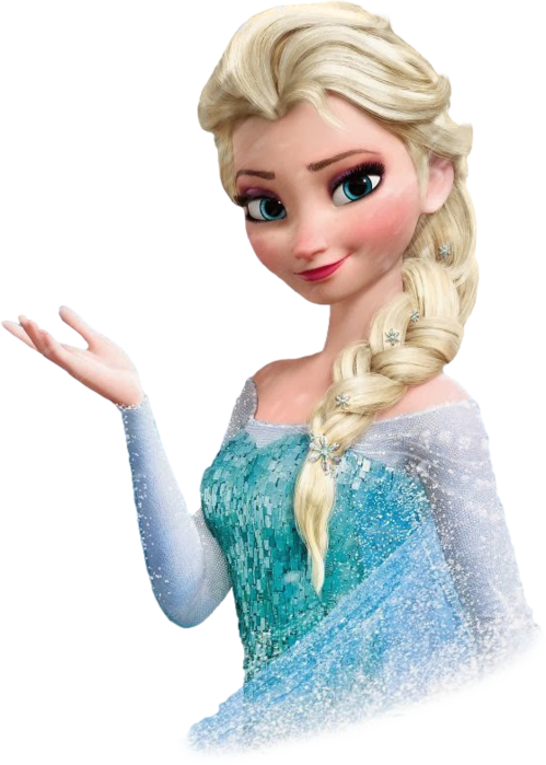 Elsa Frozen Character Pose PNG image