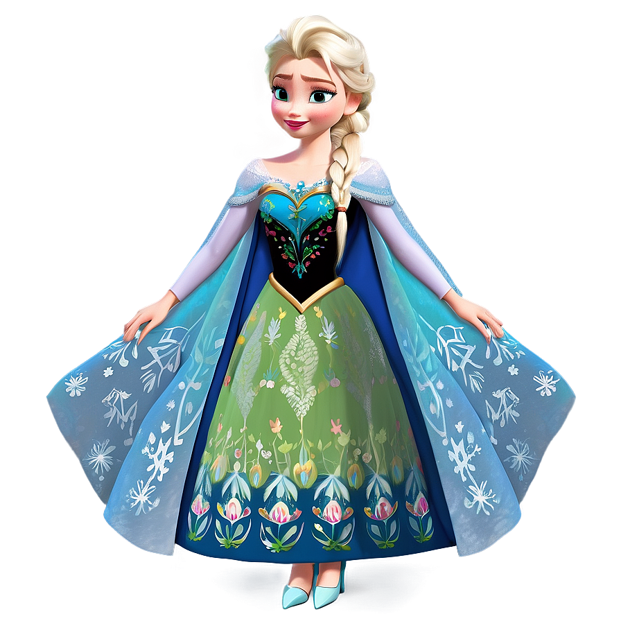 Elsa Frozen Coronation Dress Png Qye PNG image