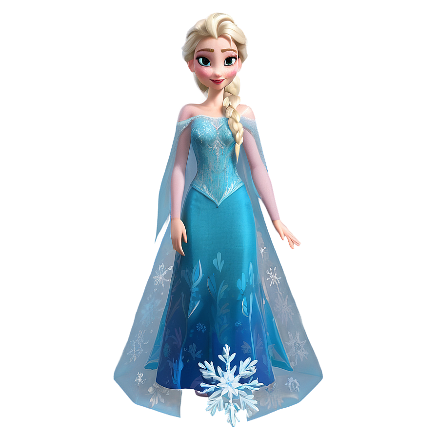 Elsa Frozen Ice Dress Png 05032024 PNG image