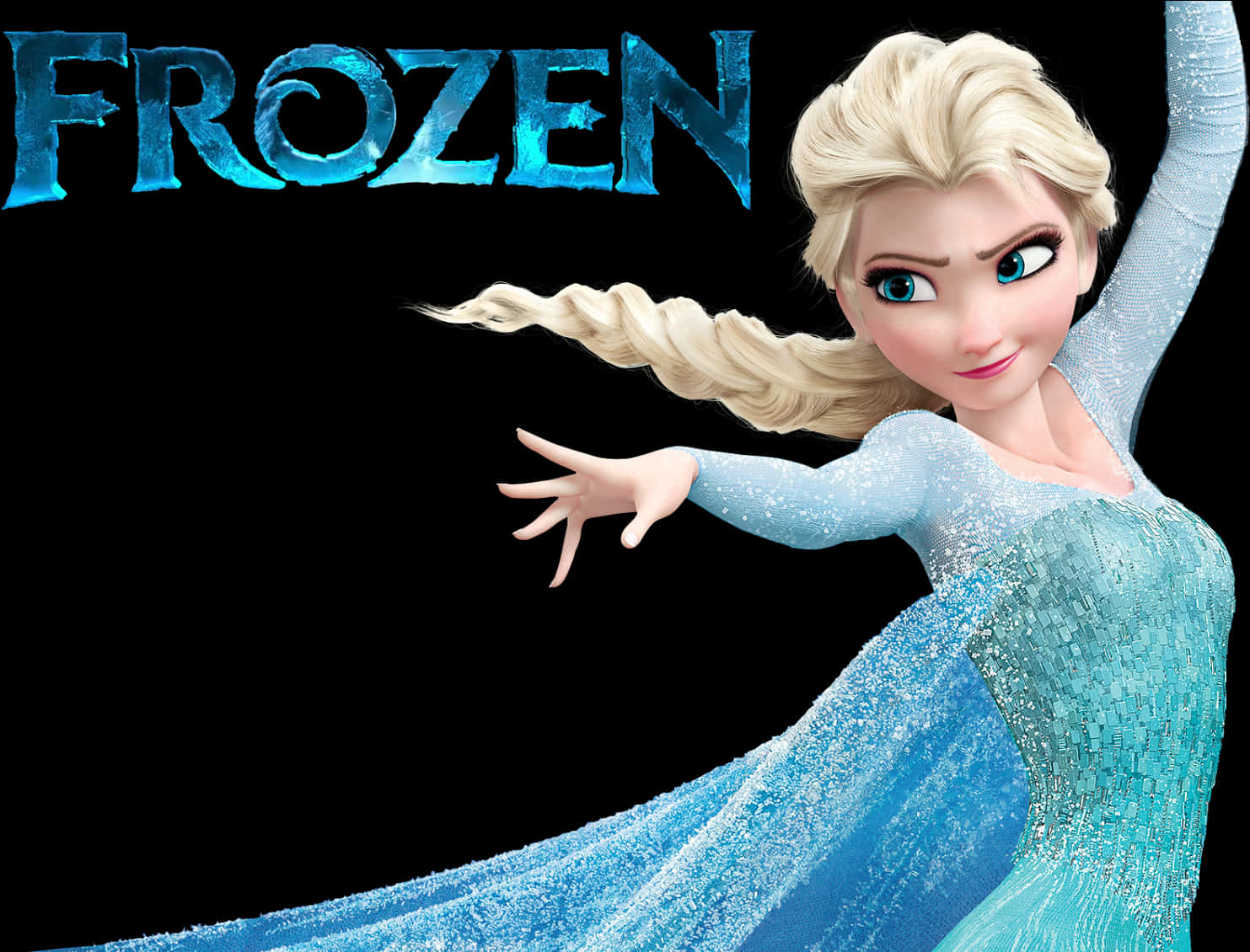 Elsa Frozen Movie Promotional Art PNG image