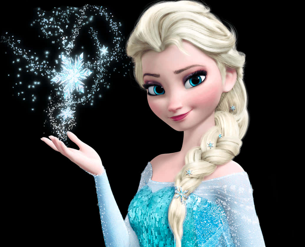 Elsa Magic Snowflake Frozen PNG image