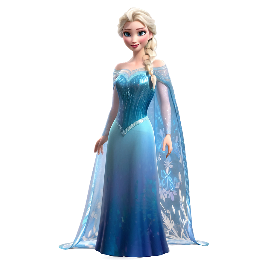 Elsa's Captivating Ice Gown Png 83 PNG image