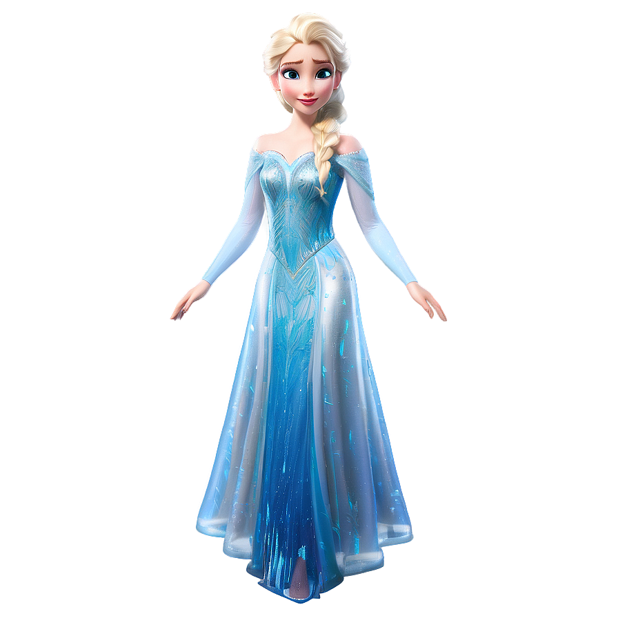 Elsa's Captivating Ice Gown Png Kqu10 PNG image