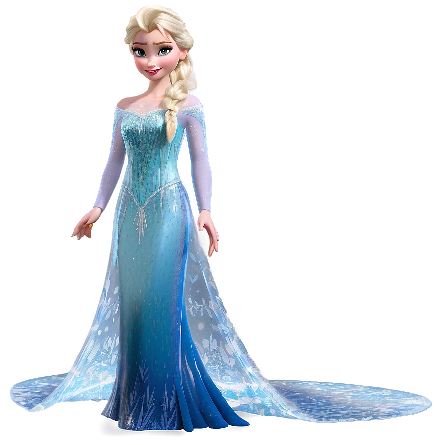 Elsa's Ice Dress Frozen Png Mqp85 PNG image