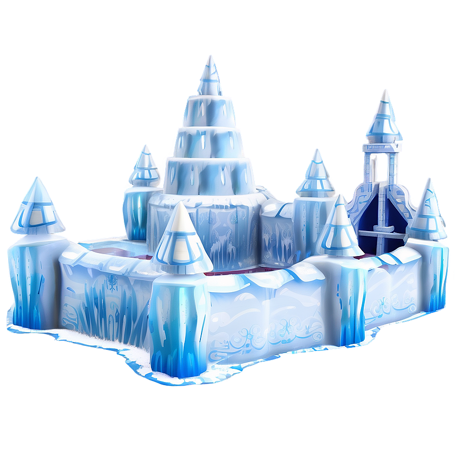 Elsa's Icy Fortress Frozen Png Axf81 PNG image