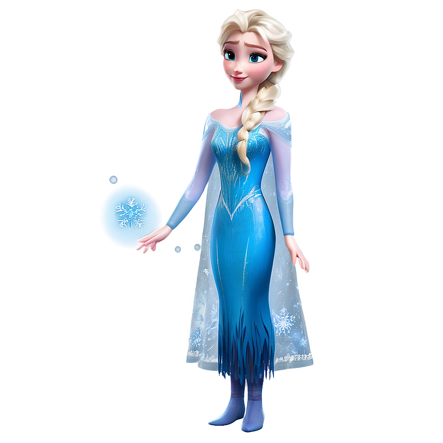 Elsa's Magical Snowflakes Png Xuo60 PNG image