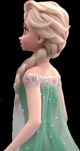 Elsa Side Profile Frozen PNG image