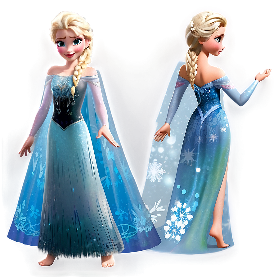 Elsa Transforming Dress Png Too31 PNG image