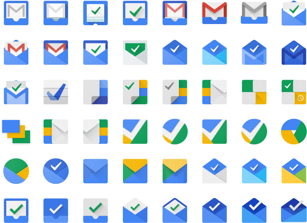 Email App Icons Collection PNG image