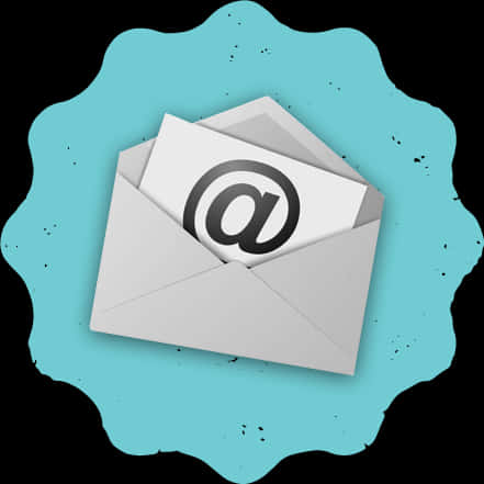 Email Envelope At Symbol Illustration PNG image