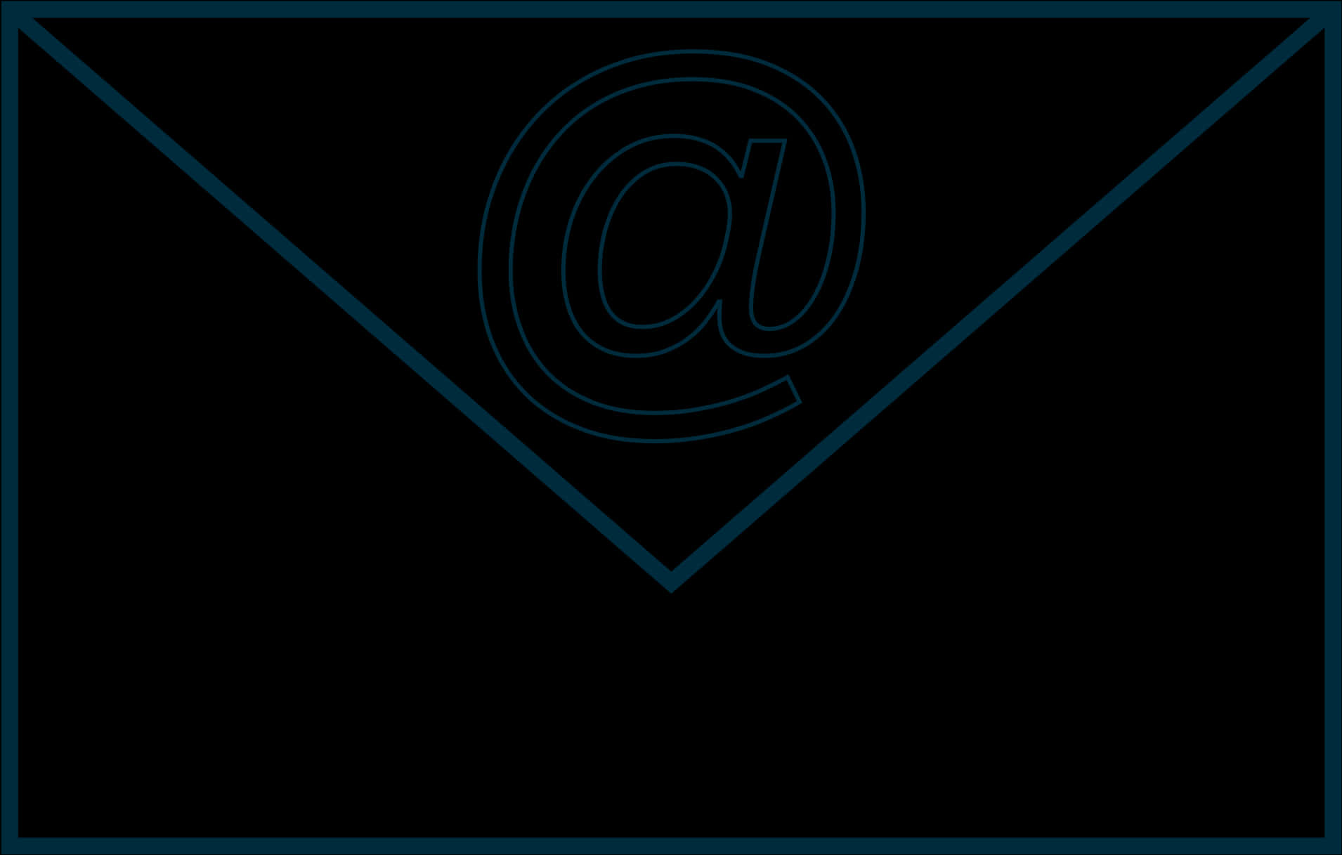 Email Envelope Icon Dark Background PNG image