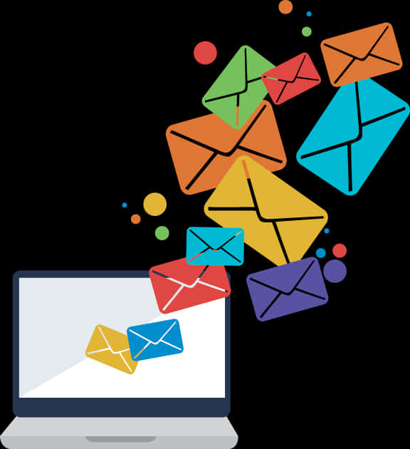 Email Overflow Concept Illustration PNG image