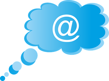 Email Thought Bubble Graphic PNG image