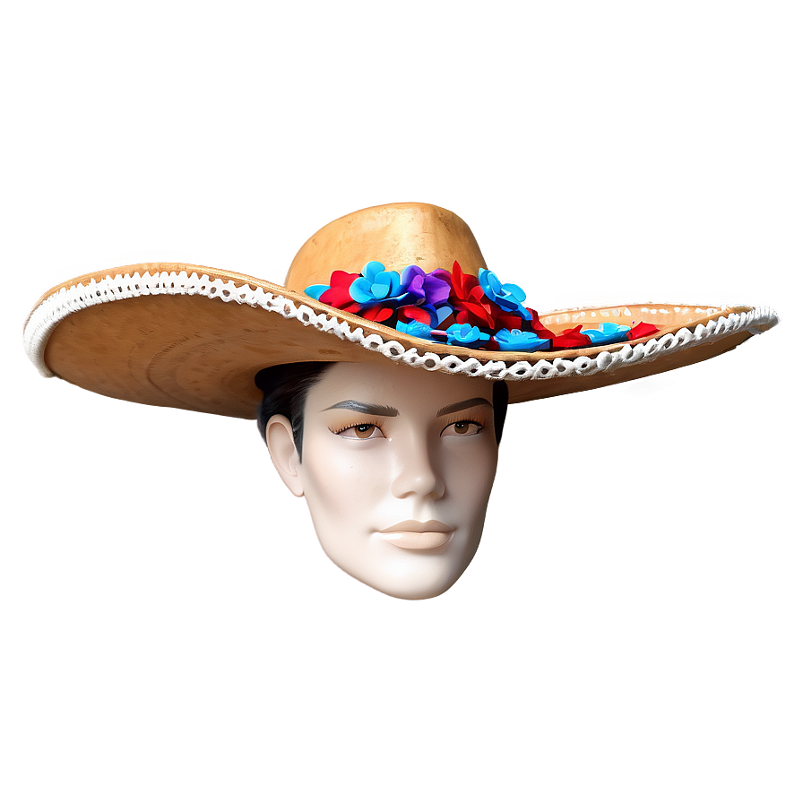 Embellished Sombrero Hat Png Xoc41 PNG image