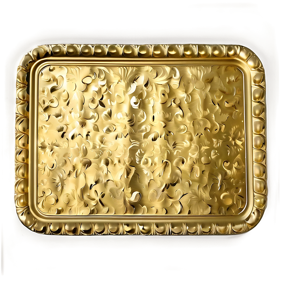 Embossed Gold Plate Png Dgn PNG image