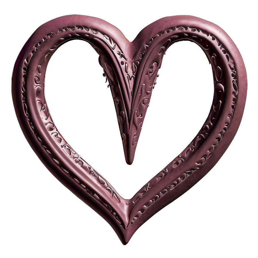 Embossed Heart Outline Png Tsw63 PNG image