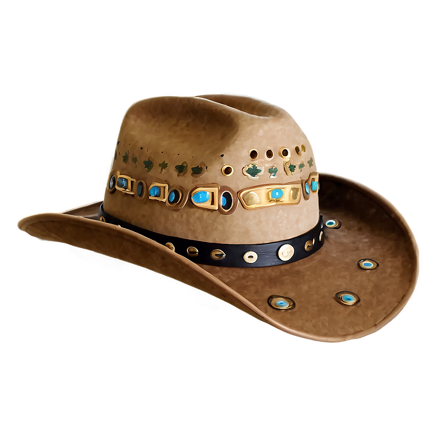 Embroidered Cowboy Hat Png Gtl21 PNG image