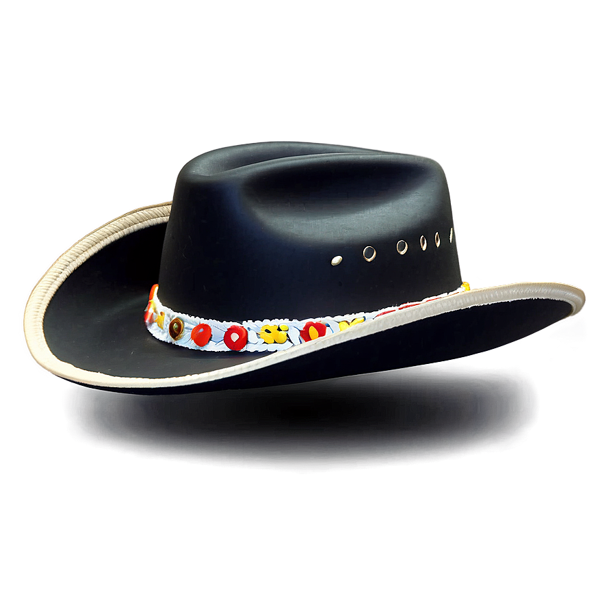Embroidered Cowboy Hat Png Iqa12 PNG image