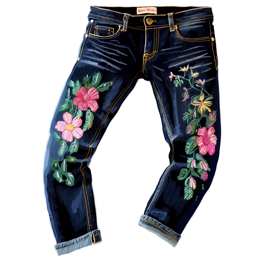 Embroidered Jean Png 65 PNG image