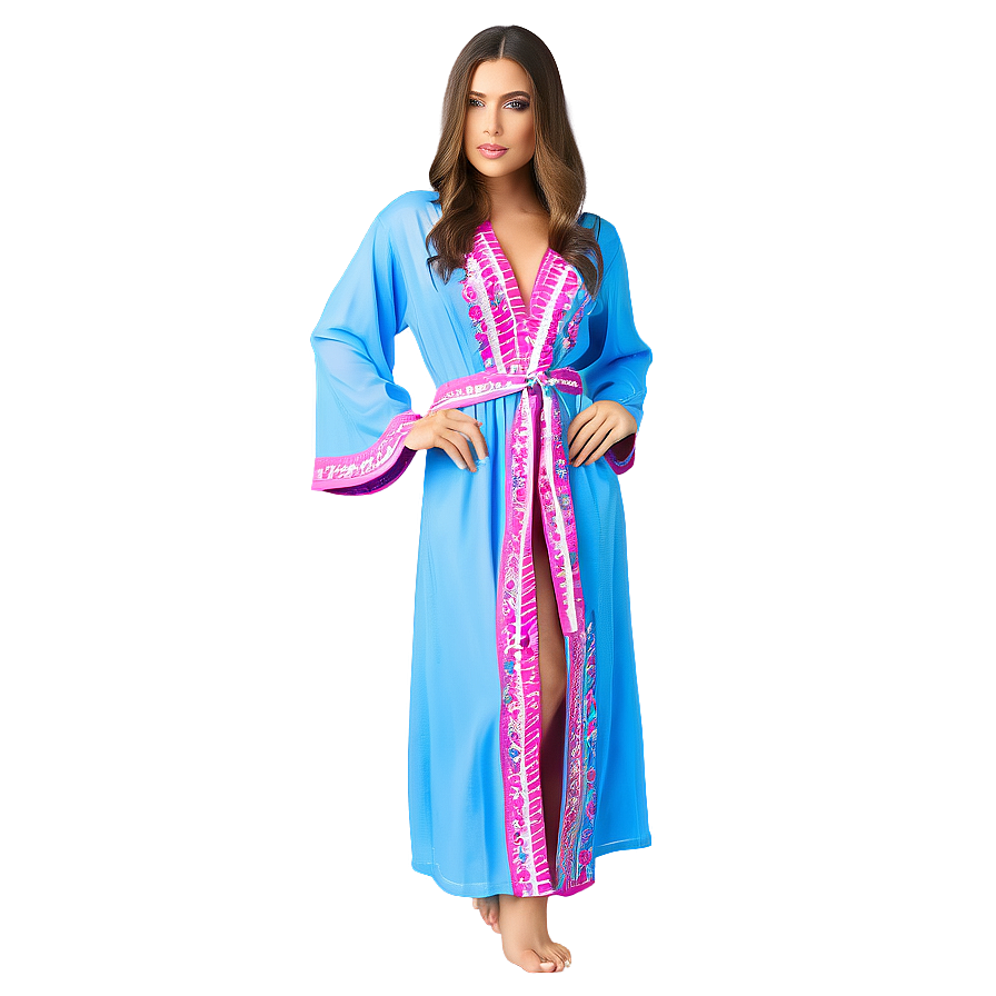 Embroidered Maxi Robe Png 06132024 PNG image