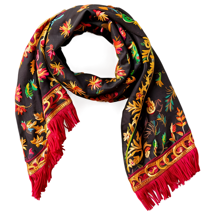 Embroidered Scarf Png Csp PNG image