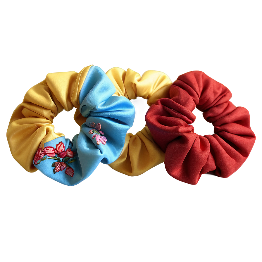 Embroidered Scrunchie Png 92 PNG image