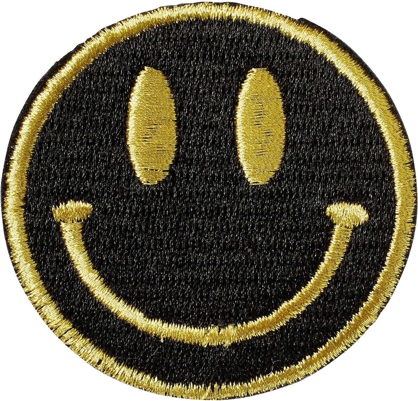 Embroidered Smiley Face Patch PNG image