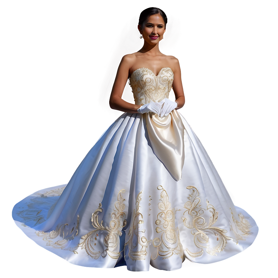 Embroidered Wedding Dresses Png 06262024 PNG image