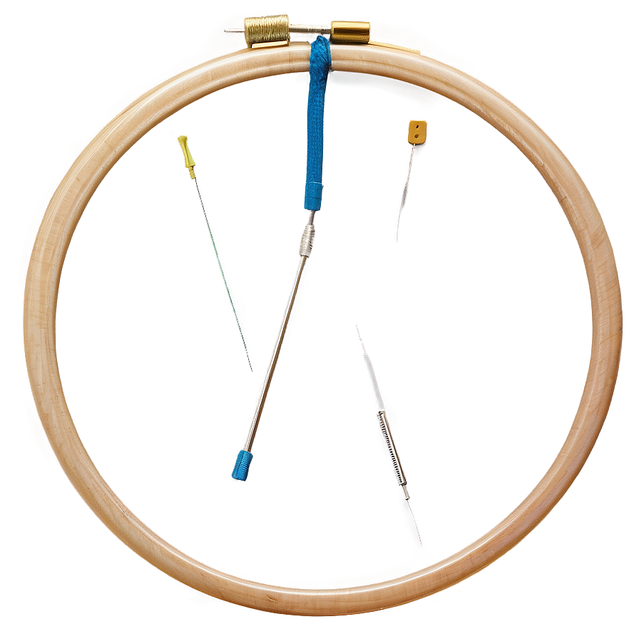 Embroidery Hoop Needle Png Dwl95 PNG image