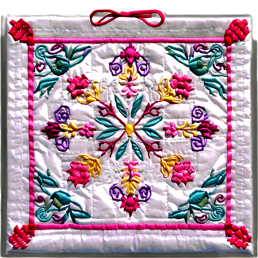 Embroidery Quilt Block Png 06262024 PNG image