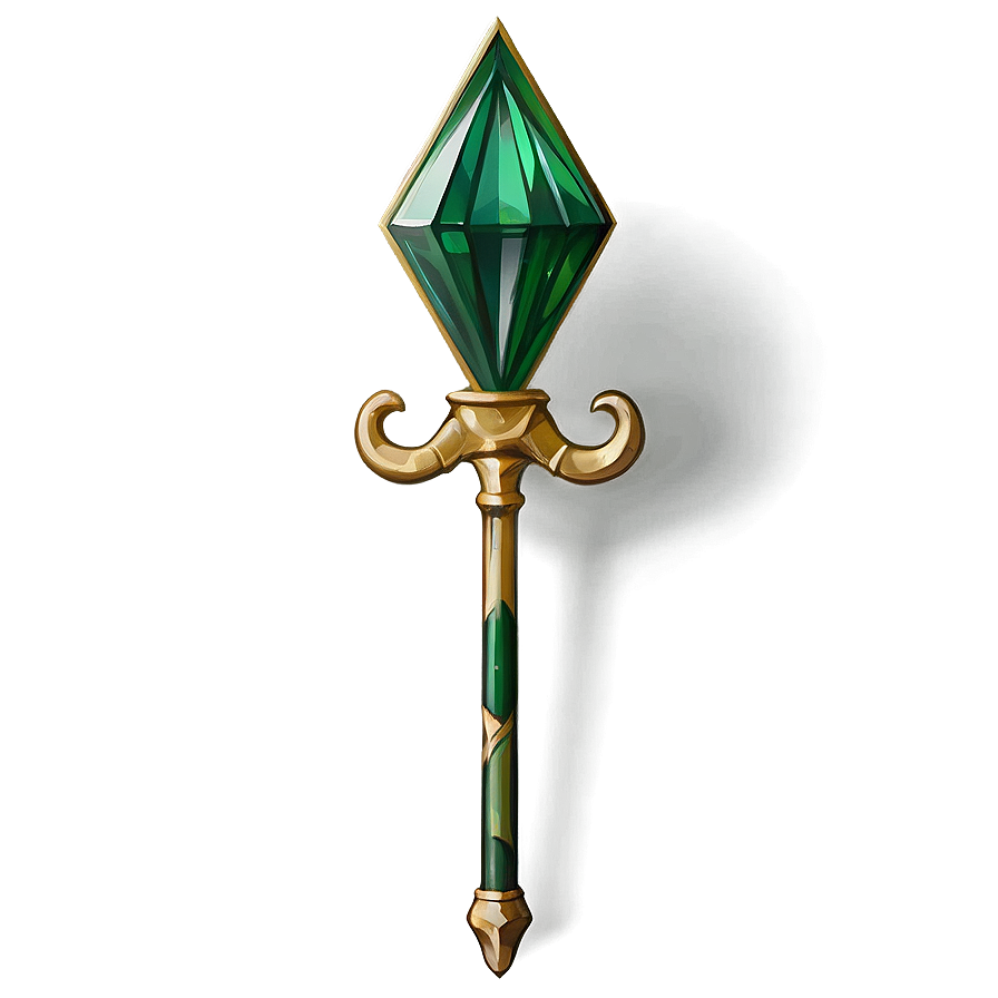 Emerald Scepter Png 06282024 PNG image