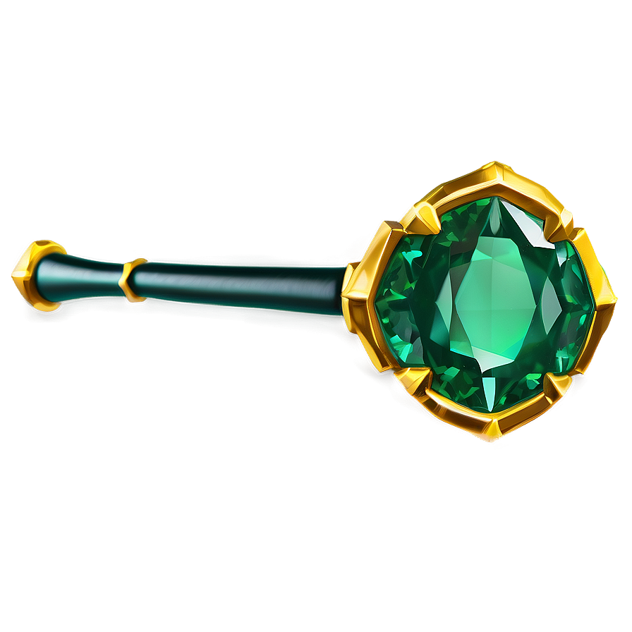 Emerald Scepter Png 06282024 PNG image