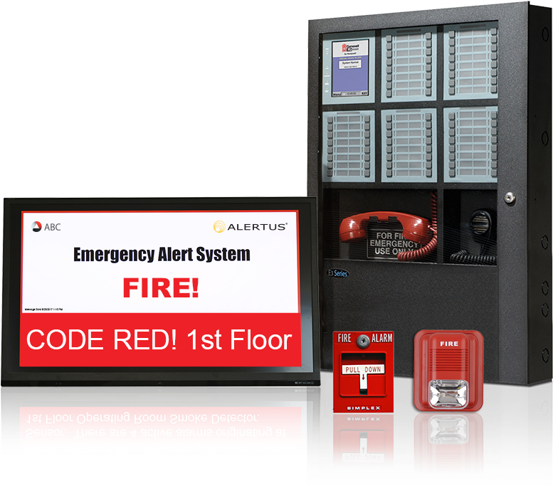 Emergency Alert System Fire Code Red PNG image