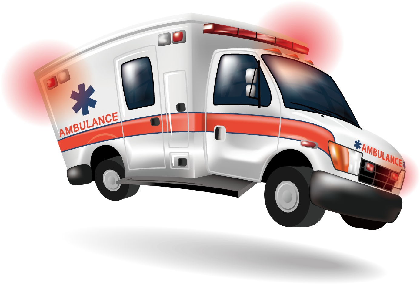 Emergency Ambulance Vehicle Illustration PNG image