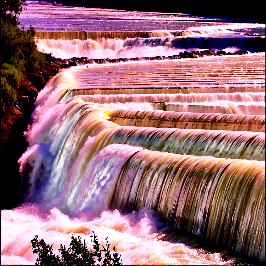 Emergency Spillway Action Dam Png 06292024 PNG image