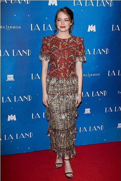Emma Stone La La Land Premiere Outfit PNG image