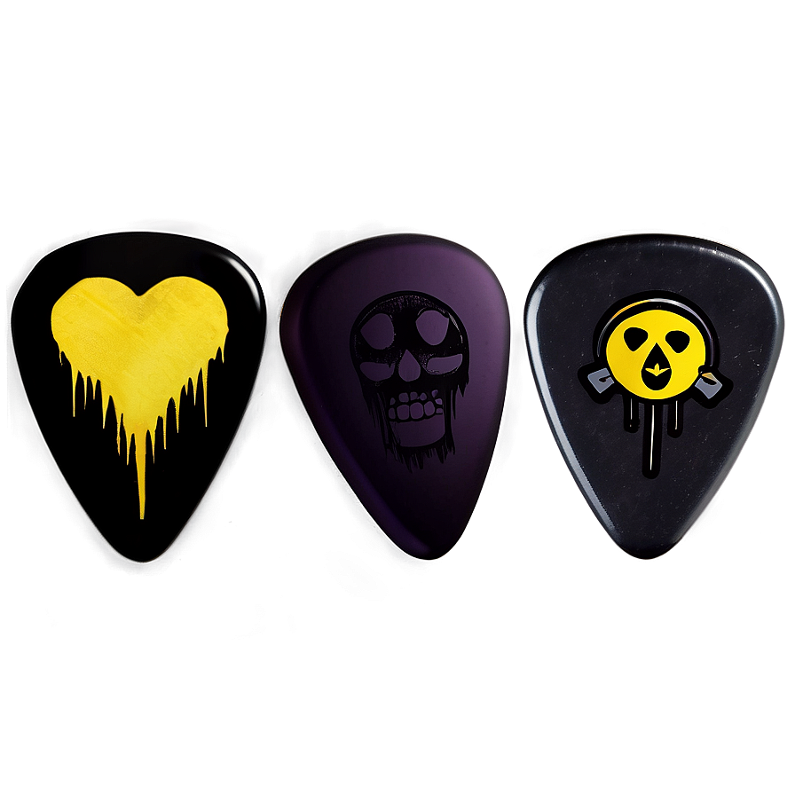 Emo Guitar Pick Png 05212024 PNG image