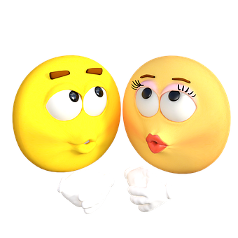 Emoji Couple Expression3 D PNG image