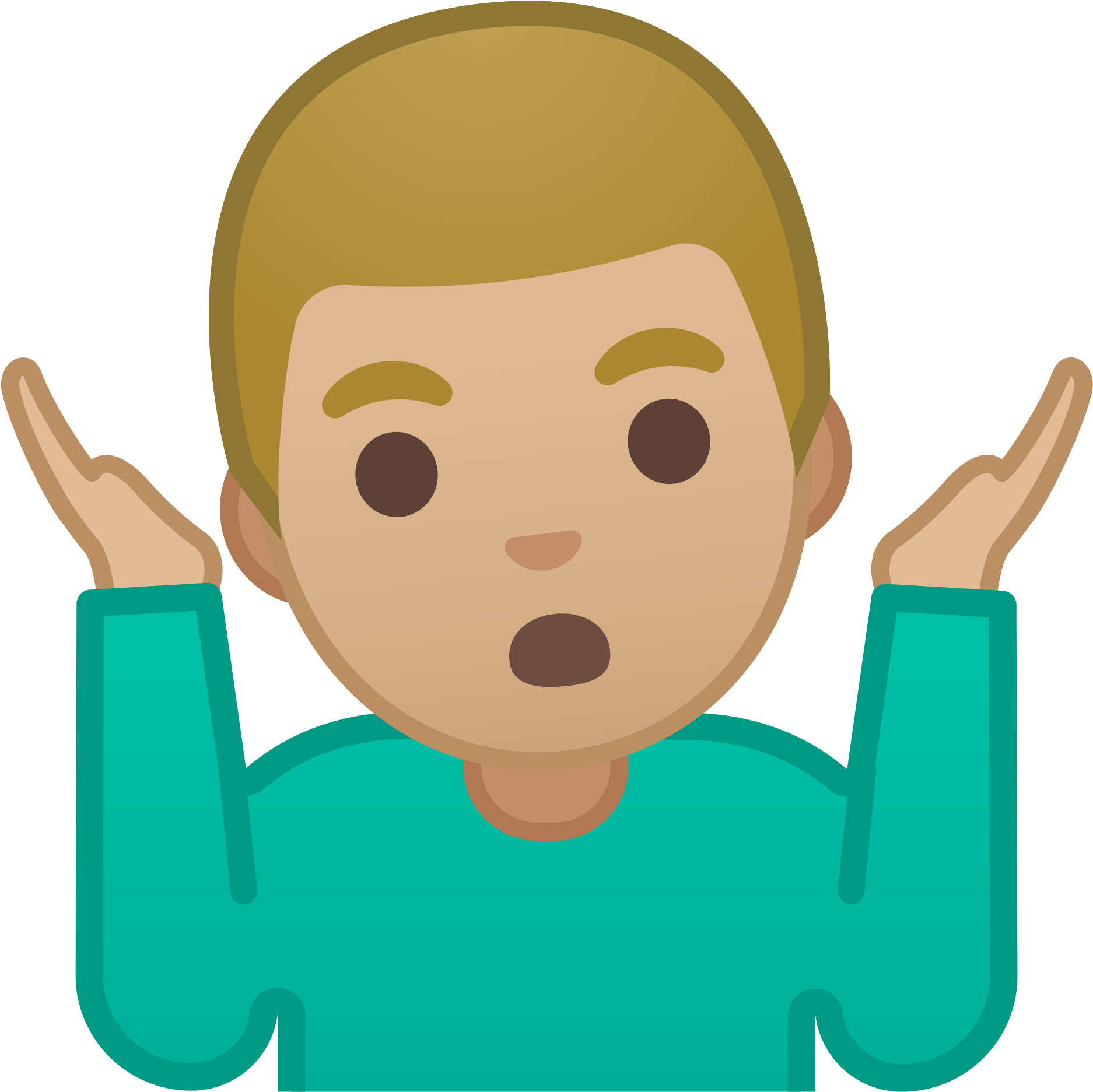 Emoji Shrug Gesture Illustration PNG image