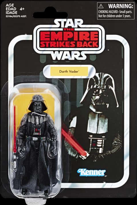 Empire Strikes Back Darth Vader Action Figure PNG image