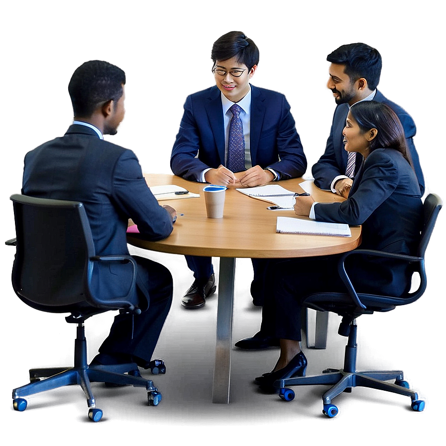 Employee In Office Meeting Png Pws53 PNG image