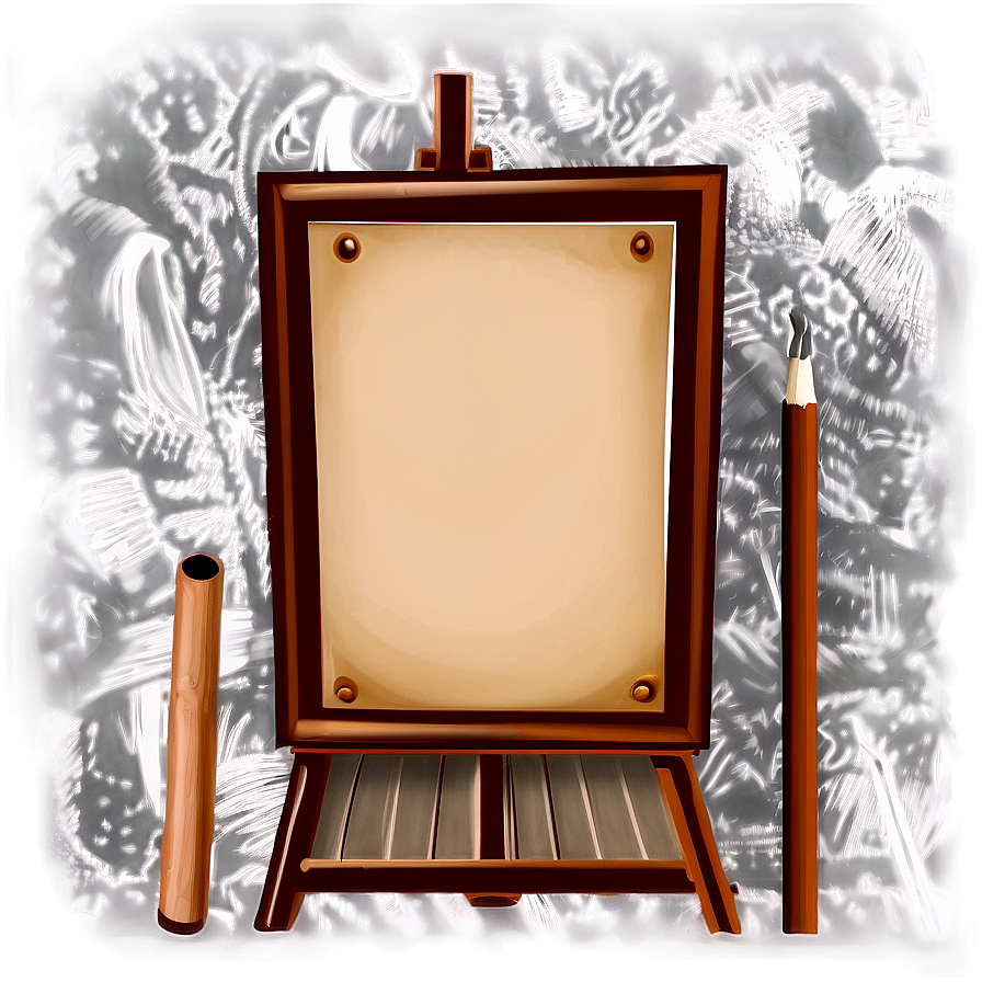 Empty Art Canvas Png Fkx68 PNG image